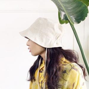 [앞머리]뒷 밴딩 썸머 린넨 보넷 벙거지n0507