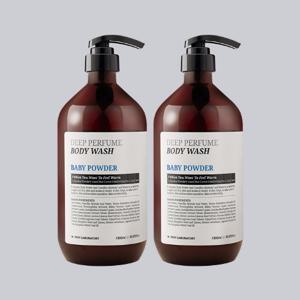 [W.피부연구소] 딥 퍼퓸 바디워시 화이트머스크향 1000ml x 2