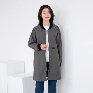 엄마옷 베이직 시보리 롱 집업점퍼 613BNM708 중년여성/50대/60대/마담/빅사이즈/할머니옷