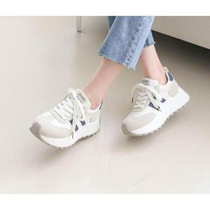 [라운슈][라운슈] 더블 컬러라인레이스업 키높이스니커즈 5cm (40720102)