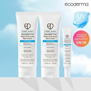 [에코더마] [에코더마] (초특가) 에코더마 비건 수분 선크림 100ml x 2개 + 15ml x 1개