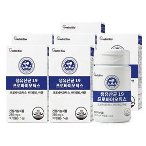 헬로바이오 생유산균 19 프로바이오틱스 30캡슐 6박스