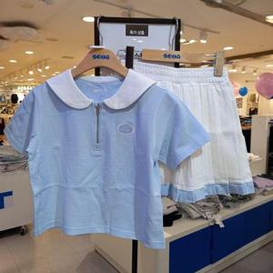 [에스핏 주니어]에스핏 NC해운대점 세일러 스커트 세트 TR-SJZ304FKTR04