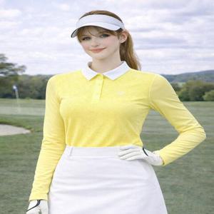 [데니스골프][DENNIS] 26SS신상 여성 올메쉬 포인트 긴팔카라티_NARMLTS071