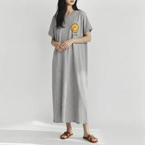 [유니제이] 오버핏 캑터스 반팔 맥시 원피스 RSOP3104