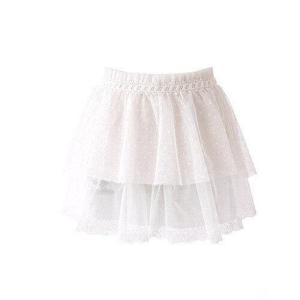 [레코브]도트레이스 레이어드 레이스 시스루 스커트