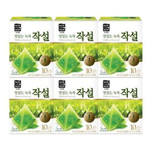 [녹차원] 맛있는녹차작설 10티백x6