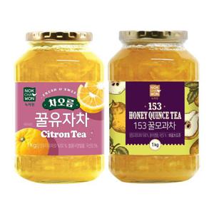 [녹차원] 꿀유자차 1KG + 꿀모과차 1KG
