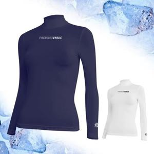 [베루스] 여성 하이넥 냉감 쿨긴팔티셔츠 VETW33