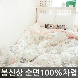 은남침구)사계절 차렵이불 워싱아사면100% 천연소재 코튼퓨어 (퀸이불단품)Q