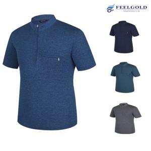 [필골드] 파크타운 솔리드 스판 차이나카라  반팔 등산 티셔츠 PT600