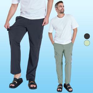 [지금BEST] 부드러운 터치감 에어쿨 밑단 스트링 카고 조거 팬츠