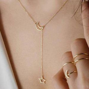 [마리엔코코]달에 달린 별 패션목걸이_IH