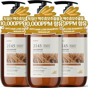 [1+1+1] 메르헨트 맥주효모 비오틴 탈모 샴푸 1000ml x 3개 바이오틴 남자 여자 대용량 약산성 정수리냄새
