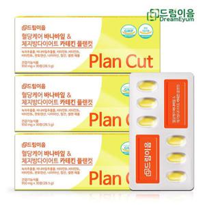 드림이음 혈당케어 바나바잎 & 체지방 다이어트 카테킨 플랜컷 혈당 다이어트 3개월분