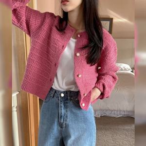 [무드무드] 시오나 진주버튼 니트 가디건