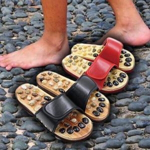 [갓샵]남성 여성 실내 천연 자갈 옥석 발지압 슬리퍼