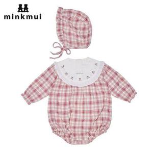 [밍크뮤][밍크뮤(MINK MUI)] 체리 자수 바디수트 SET (택가격 132000원)