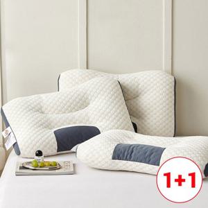 통세탁가능 목이편한베개 경추베개 1+1