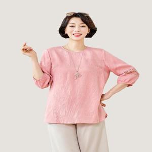 [마담엘레강스][마담엘레강스] 레이스 크리즈인견 블라우스 K242BL14