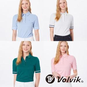 [볼빅]볼빅 골프 여성 에센셜 인디언PQ 제에리 반팔티셔츠 VLTSO392_US