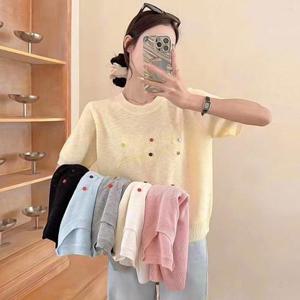 ♥여름베스트♥ [무드무드] 로밀 라운드 반팔 니트