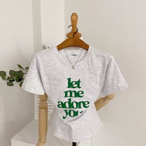 헤이븐 / 렛뮤 캐주얼 레터링 반팔 티셔츠(3color)