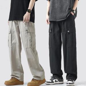 남성 카고팬츠 밴딩 와이드