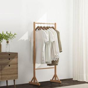 북유럽풍 대나무우드 옷걸이 행거 심플형 W91B578