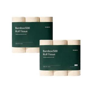 디어커스 뱀부500 먼지없는 대나무 화장지 휴지 3겹 18롤 x2