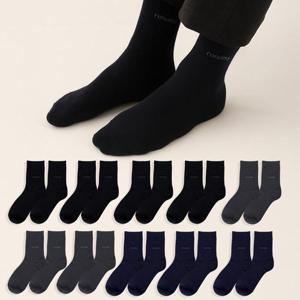 [레노마 언더웨어]레노마 남성용 정장 무지 중목 양말 10켤레 세트