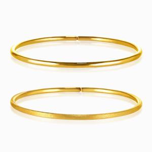 [한국금다이아몬드] 순금 팔찌 유광 무광 파이프 뱅글 24K 7.5g