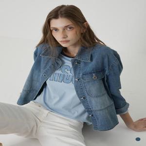 [데일리스트][세정_인디안여성복]/2026봄신상/카라 데님 자켓MDEMJ6Y2141_GM