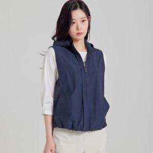 [지센](2컬러) 캐주얼 후드 집업 베스트 LCVTP323