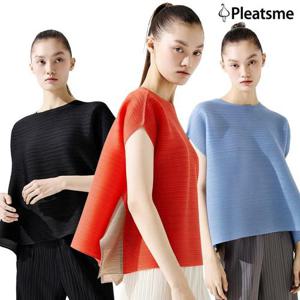 [플리츠미] [플리츠미] (한 정 수 량 균일가 39천원) 플리츠미 플레어 배색 블라우스