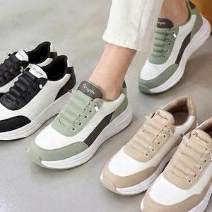 더힐슈즈 가죽 끈포인트 여성여자 슬립온 운동화 스니커즈 5cm smp553