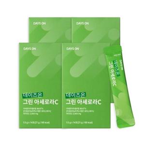 [싱글]데이즈온 그린 아세로라C 4박스(1.5g x 14포 x 4박스)