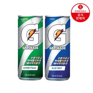 [롯데칠성] 게토레이(레몬/블루) 240ml x 60캔