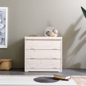 [우아미가구]제니아 레드파인원목 워시도장 서랍장 3단