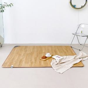 초음파 온도조절 온열전기매트 원목마루 싱글 100x183