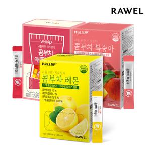 [대용량/120포] 로엘 콤부차 유산균 레몬맛&애플망고맛&복숭아맛 스틱 1박스