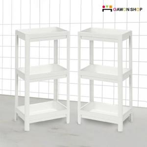 [1+1] 이케아 VESKEN 욕실3단선반 2개세트/플라스틱선반