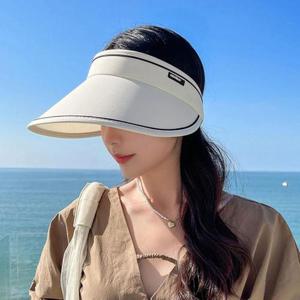 [라일리] Rly 여성 썬캡 자외선 차단 햇빛가리개 챙넓은 선캡모자