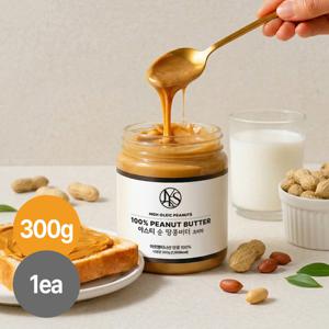 [야스티] 아르헨티나산 하이올레익 땅콩 100% 순 땅콩버터 크리미 300g x 1개