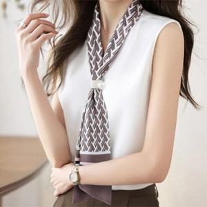 [패션시그널] 스카프타이넥 민소매 블라우스 57AE6B