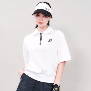 [체스]리어뉴 여성골프 쿨 반집업 반팔카라티셔츠 여름골프