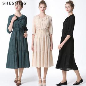 [쉬즈미스][쉬즈미스(SHESMISS)] 스트링 러플 원피스 (택가격 368000원)