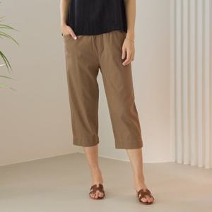 [우일인견] 빅사이즈 시원한 인견 밴딩 스판 워싱 7부 팬츠