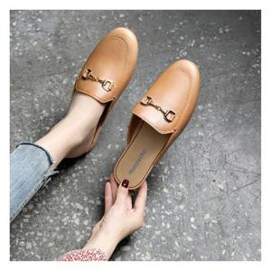 여자정장구두 여자블로퍼 3컬러 1P 체인 뮬슬리퍼 캐주얼 여성 슈즈