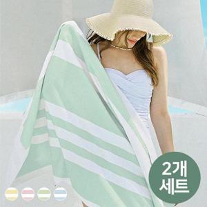 [1+1]특대형 물놀이 수건 비치 샤워타올